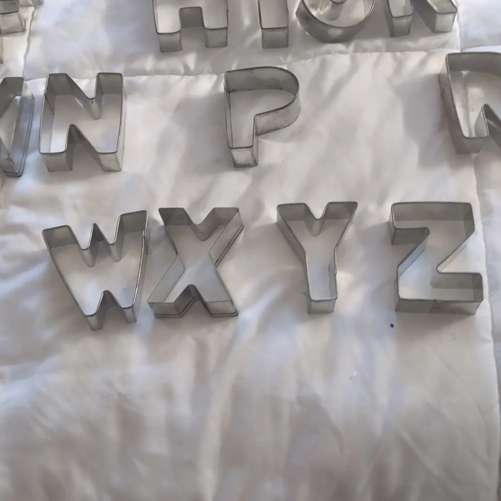 Vintage Williams-Sonoma ABC Cookie Cutters Set with Tin